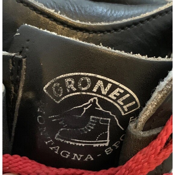 Vintage Classic Gronell Italy Camp 7 Leather Hiking Ski Boots Size 8 US Vibram main image 4